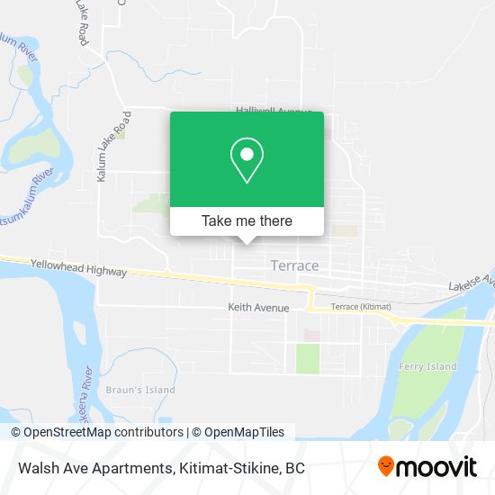 Walsh Ave Apartments map