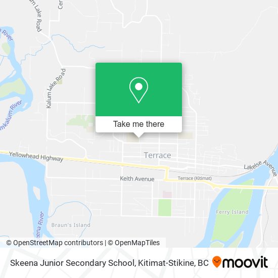 Skeena Junior Secondary School map