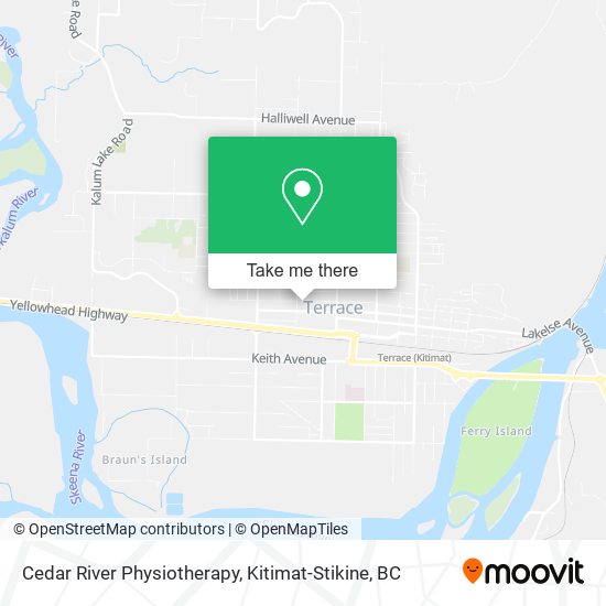 Cedar River Physiotherapy map