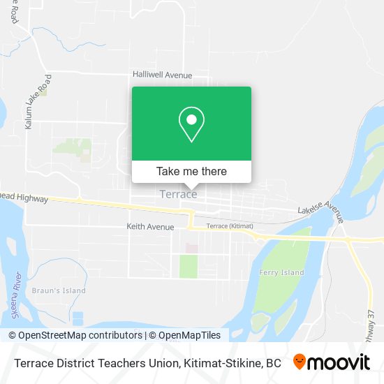 Terrace District Teachers Union map