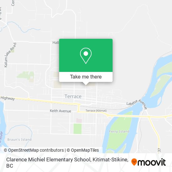 Clarence Michiel Elementary School map