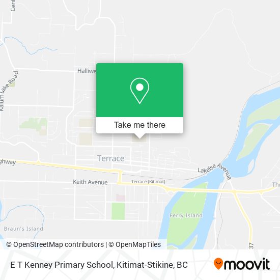 E T Kenney Primary School map