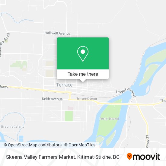 Skeena Valley Farmers Market map