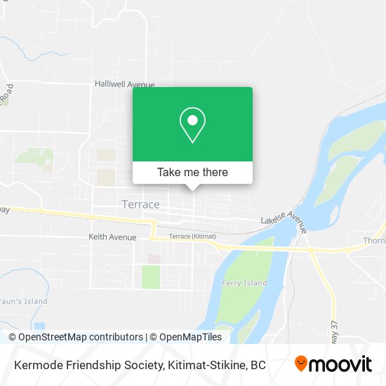 Kermode Friendship Society map