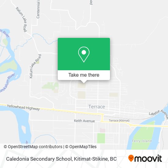 Caledonia Secondary School map