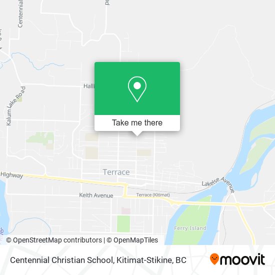 Centennial Christian School map