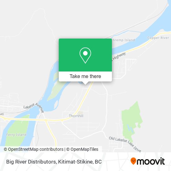 Big River Distributors map