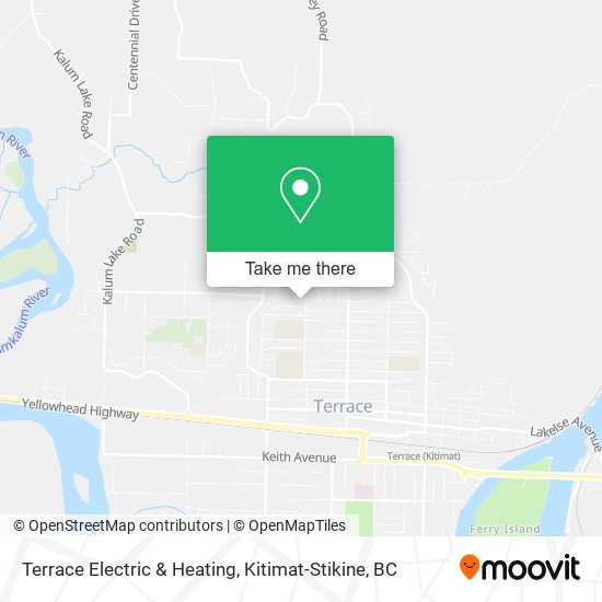 Terrace Electric & Heating map