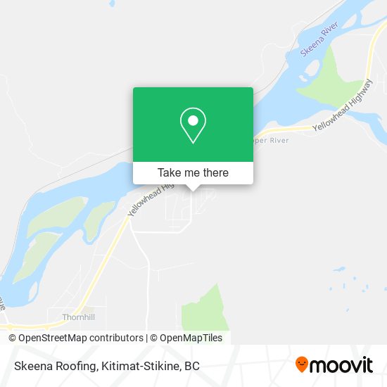 Skeena Roofing map