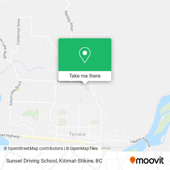 Sunset Driving School map