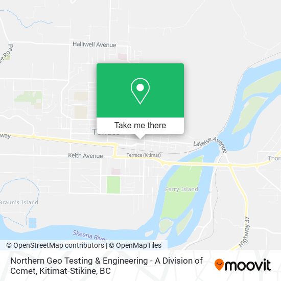 Northern Geo Testing & Engineering - A Division of Ccmet map