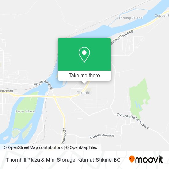 Thornhill Plaza & Mini Storage map