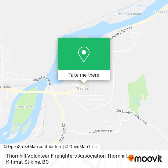 Thornhill Volunteer Firefighters Association Thornhill map