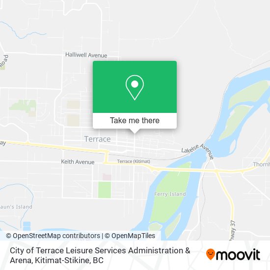 City of Terrace Leisure Services Administration & Arena map