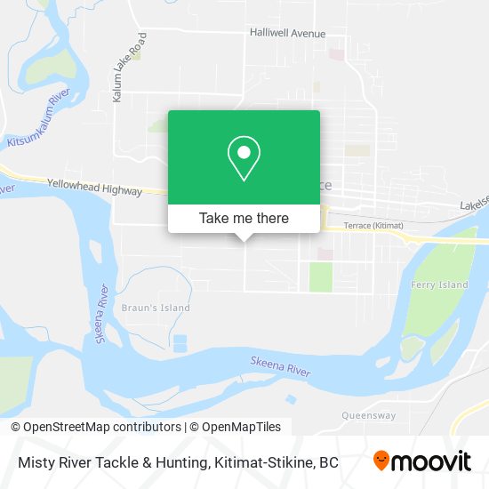 Misty River Tackle & Hunting map