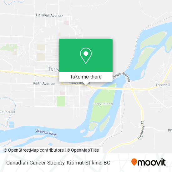 Canadian Cancer Society map