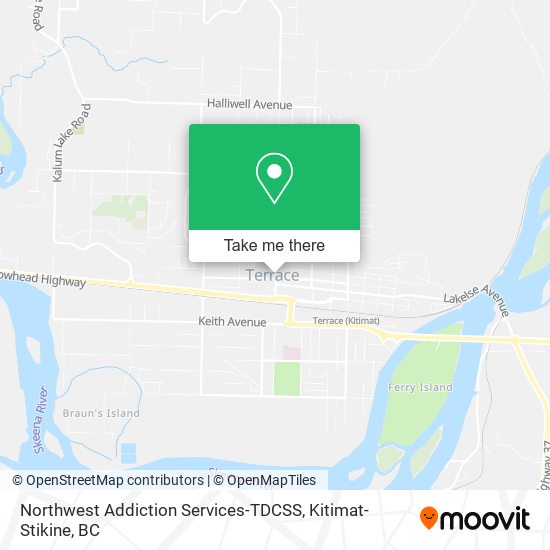 Northwest Addiction Services-TDCSS map