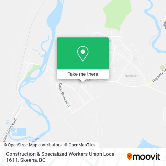 Construction & Specialized Workers Union Local 1611 map