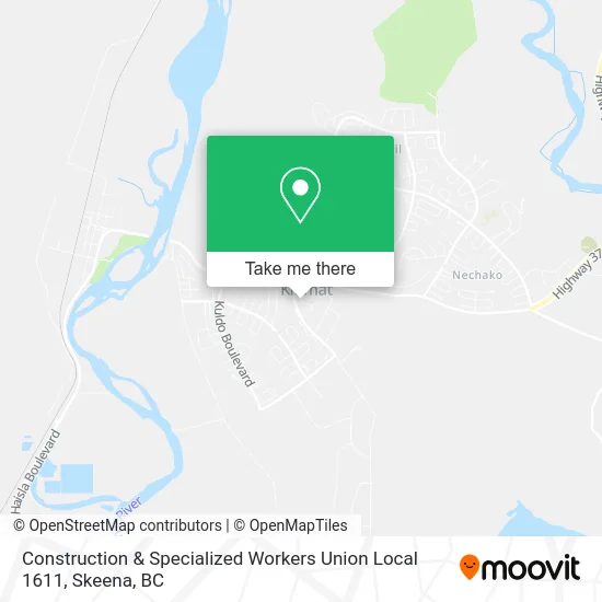 Construction & Specialized Workers Union Local 1611 map
