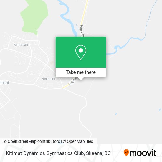 Kitimat Dynamics Gymnastics Club map