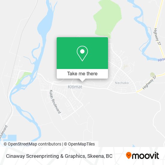 Cinaway Screenprinting & Graphics map