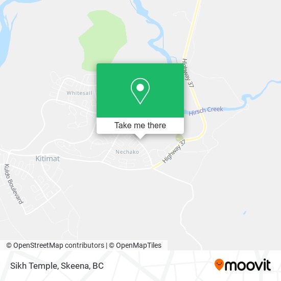 Sikh Temple map