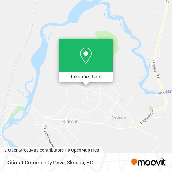 Kitimat Community Deve map