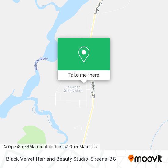 Black Velvet Hair and Beauty Studio map