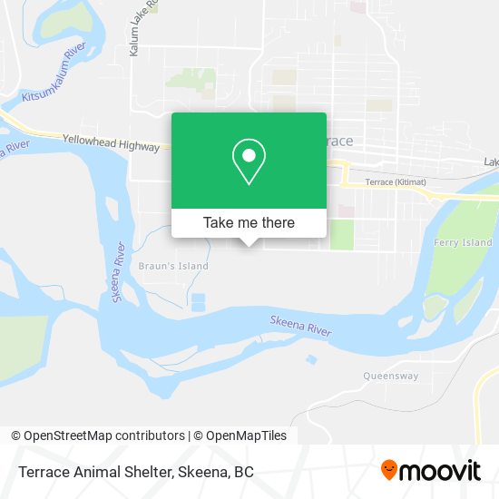 Terrace Animal Shelter map