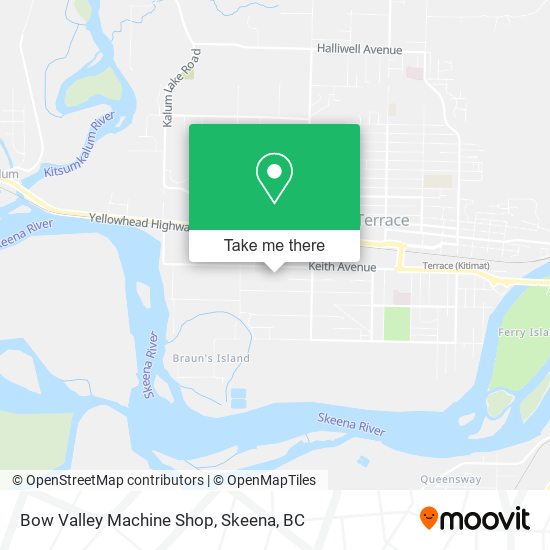 Bow Valley Machine Shop map