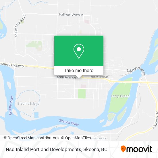 Nsd Inland Port and Developments map