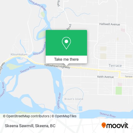 Skeena Sawmill map