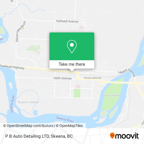 P B Auto Detailing LTD map