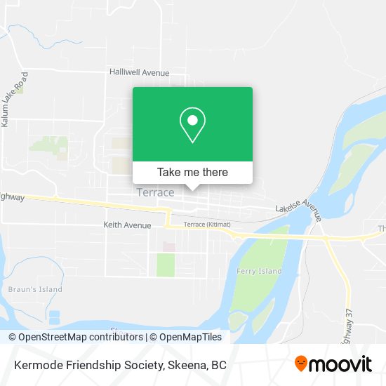 Kermode Friendship Society map