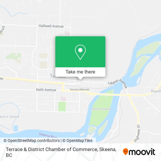 Terrace & District Chamber of Commerce map