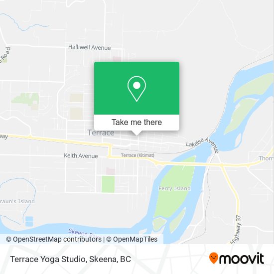 Terrace Yoga Studio map