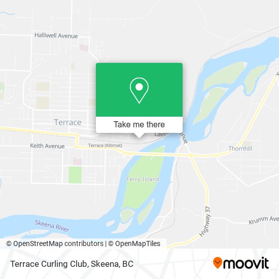 Terrace Curling Club map