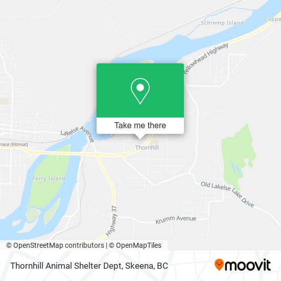Thornhill Animal Shelter Dept map
