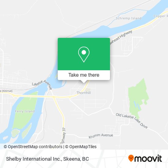 Shelby International Inc. map
