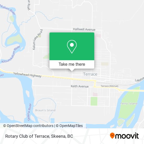 Rotary Club of Terrace map