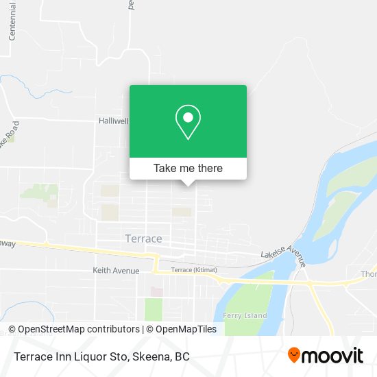 Terrace Inn Liquor Sto map