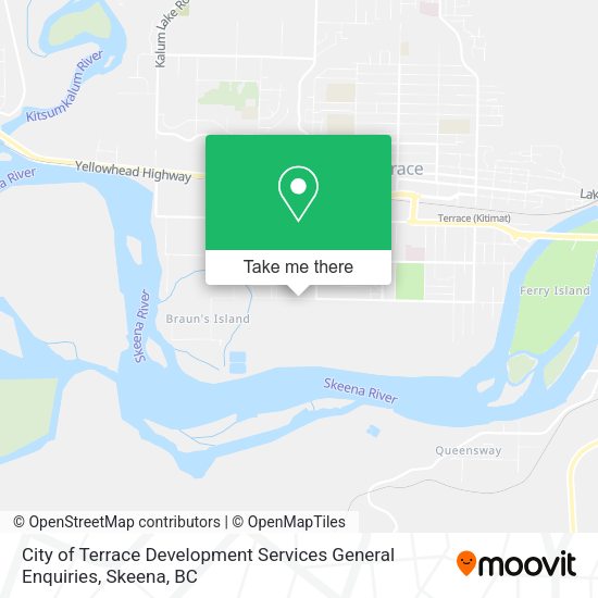 City of Terrace Development Services General Enquiries map