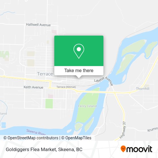 Goldiggers Flea Market map