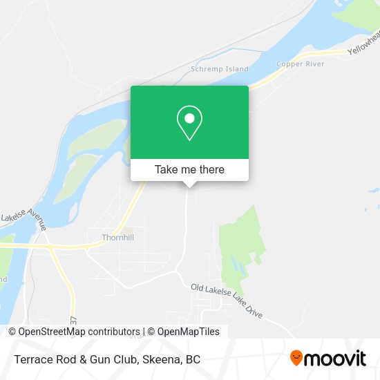 Terrace Rod & Gun Club map