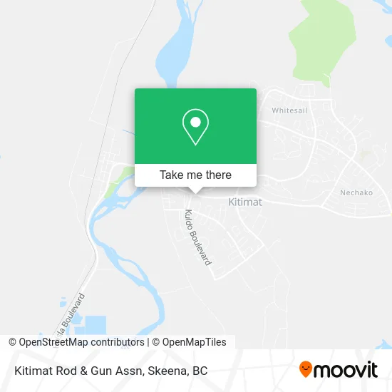 Kitimat Rod & Gun Assn map