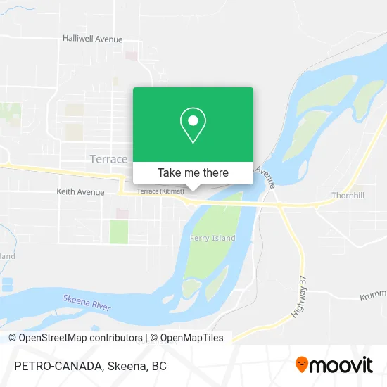 PETRO-CANADA map