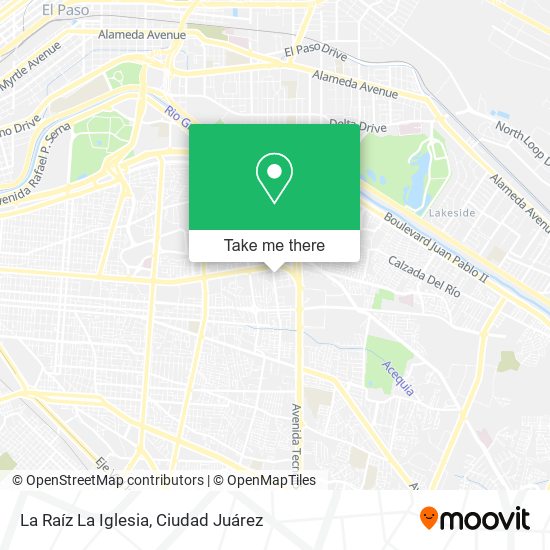 Mapa de La Raíz La Iglesia