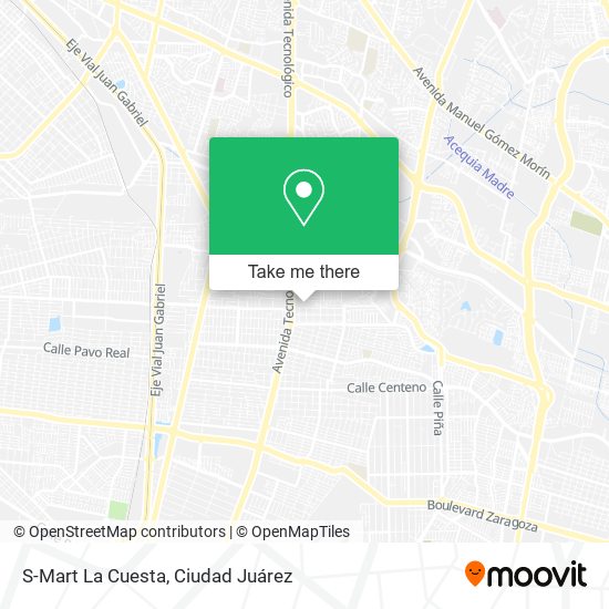 Mapa de S-Mart La Cuesta