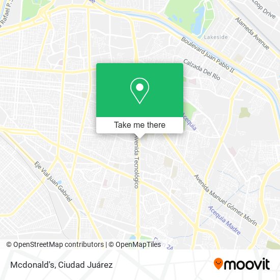 Mcdonald's map