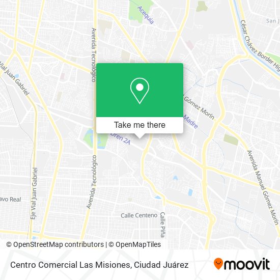 Mapa de Centro Comercial Las Misiones